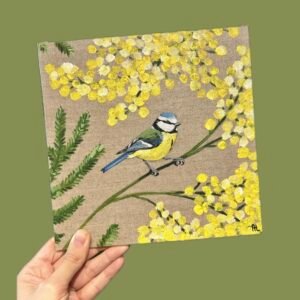 BON CADEAU – Carton toilé 20x20cm