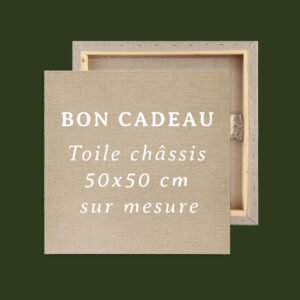 BON CADEAU - Toile sur châssis 50x50cm