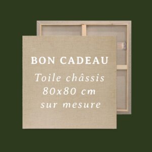 BON CADEAU - Toile sur châssis 80x80cm