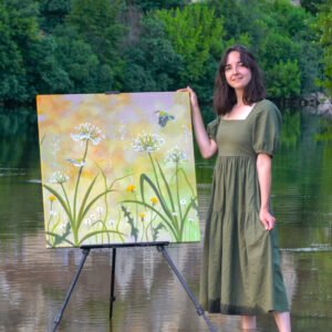 BON CADEAU – Toile sur châssis 80x80cm