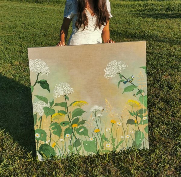 BON CADEAU - Toile sur châssis 100x100cm – Image 4